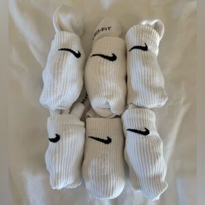 Nike Dri-FIT White Crew Socks 6-Pack